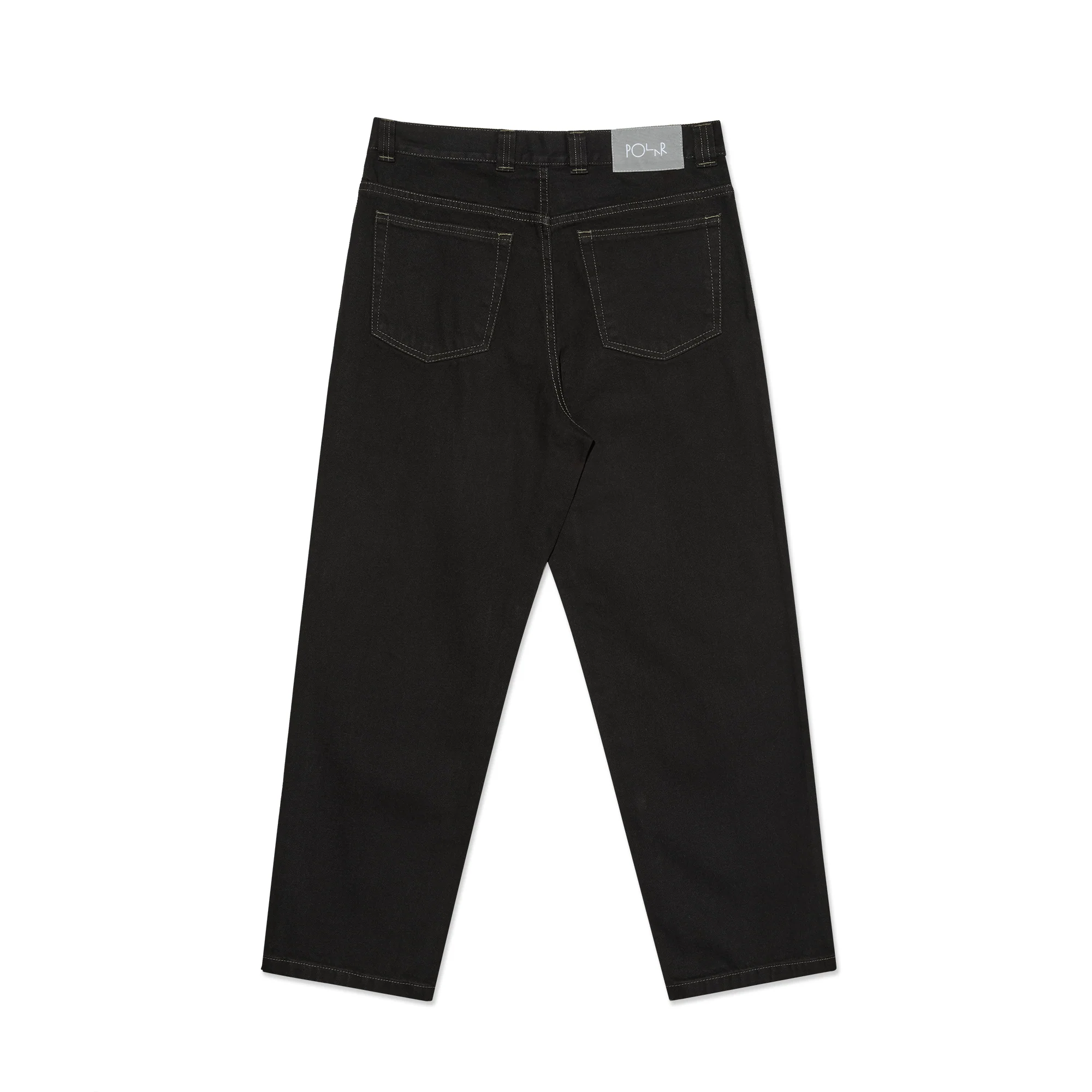 93 Pants | Contrast Stitching - Black/Dark Olive - Image 2