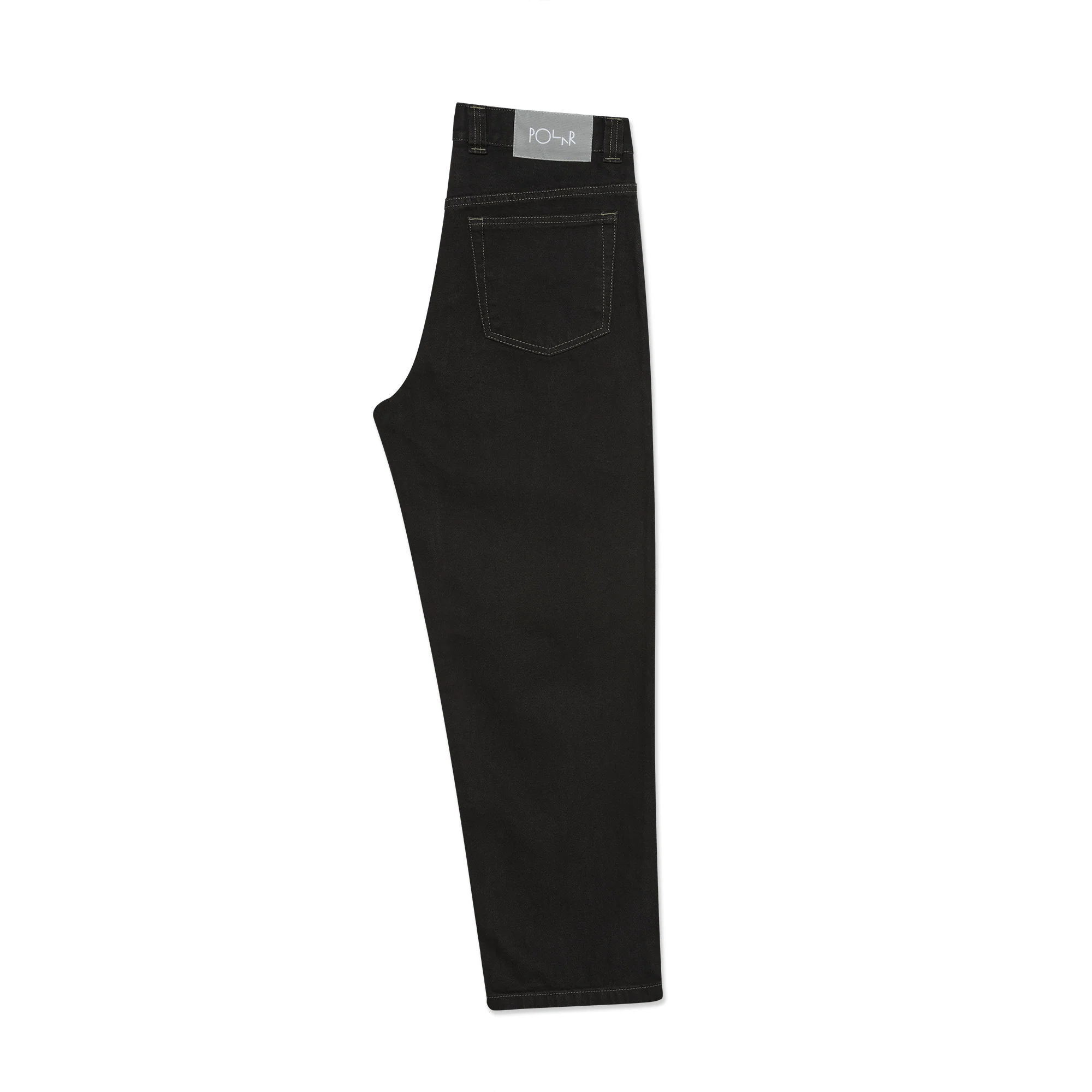 93 Pants | Contrast Stitching - Black/Dark Olive - Image 3