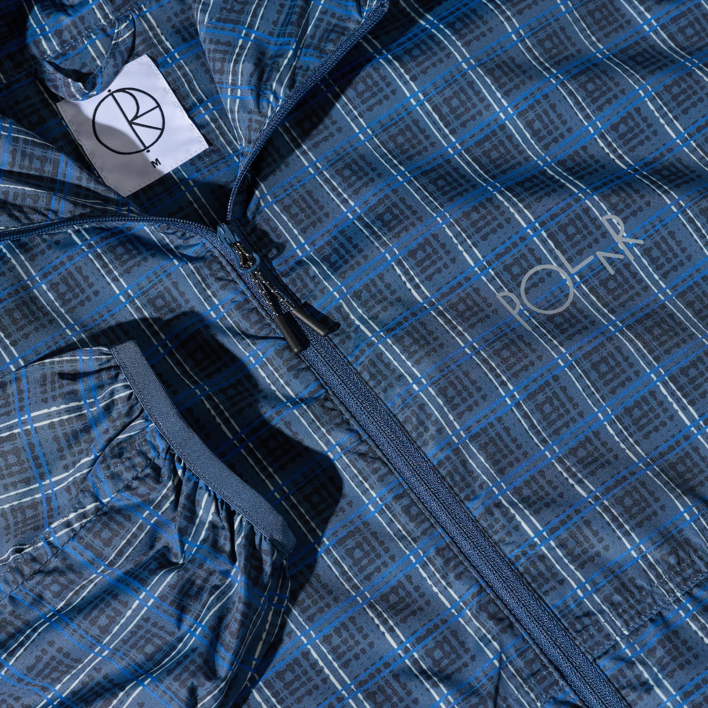 Chase Light Shell Jacket - Blue Check - Image 5