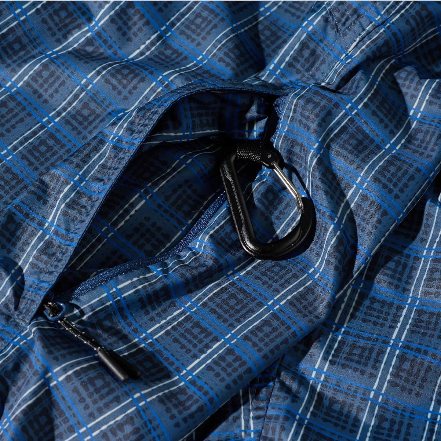 Chase Light Shell Jacket - Blue Check - Image 7