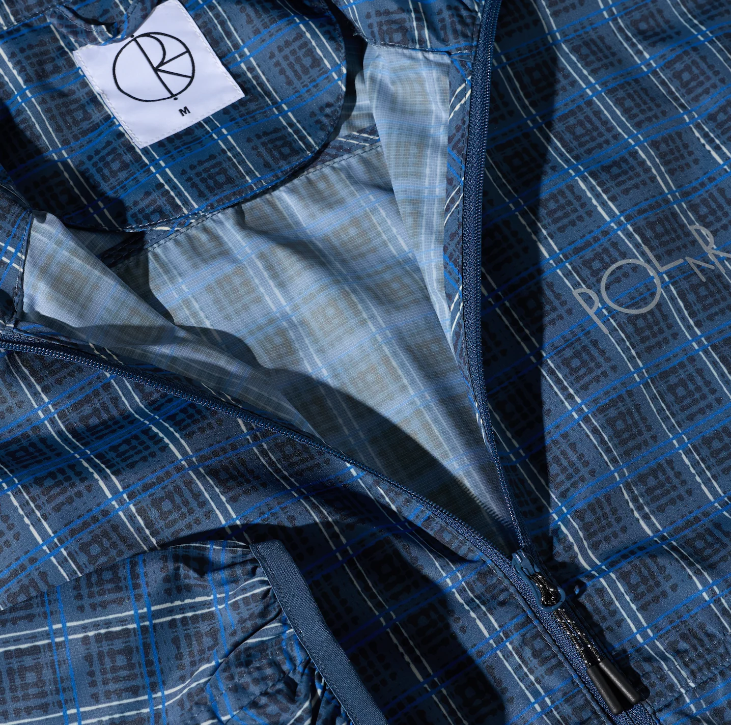 Chase Light Shell Jacket - Blue Check - Image 9