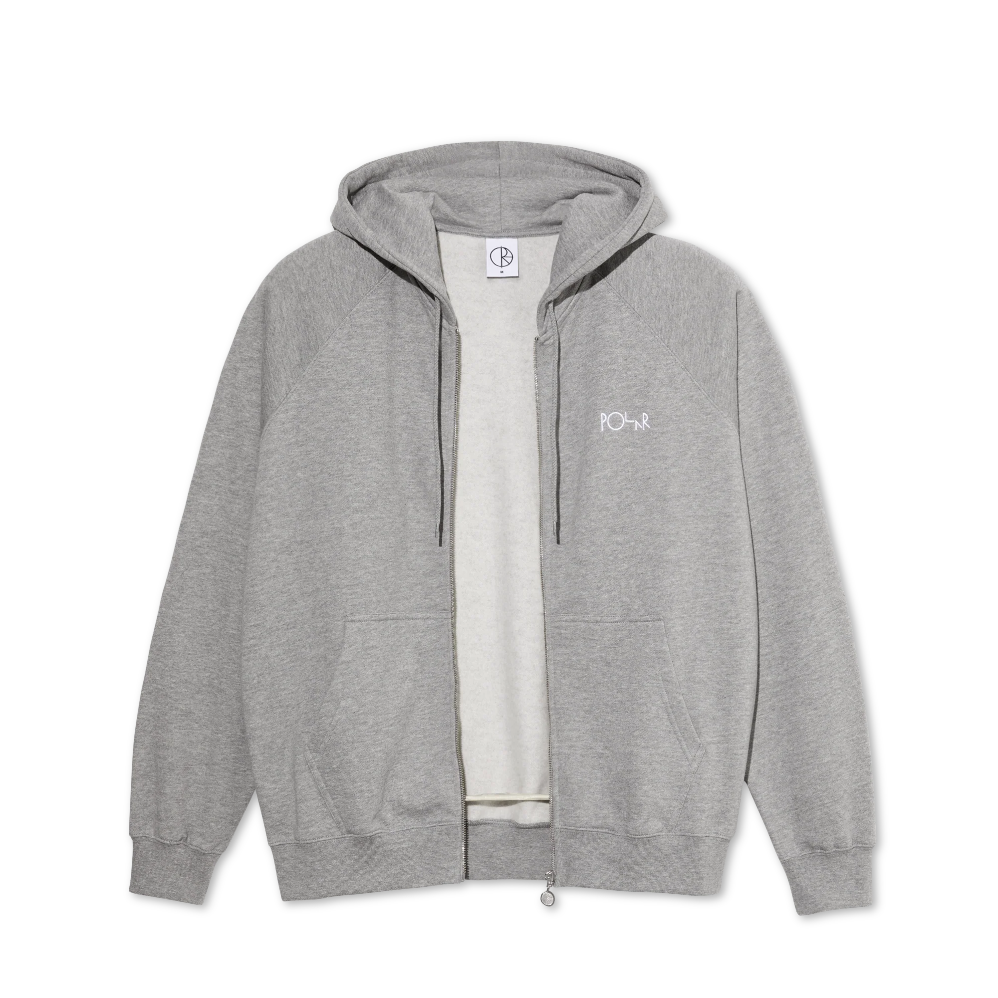 Default Zip Hoodie - Heather Grey - Image 2