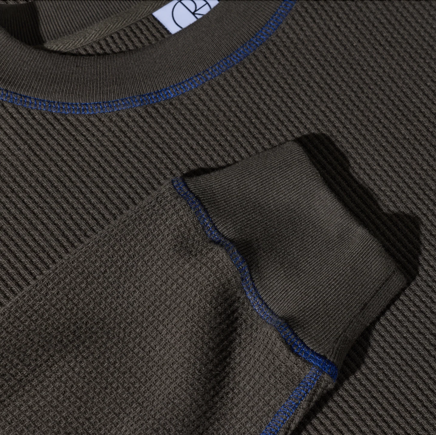 Dylan LS Tee - Dirty Black/Blue - Image 3