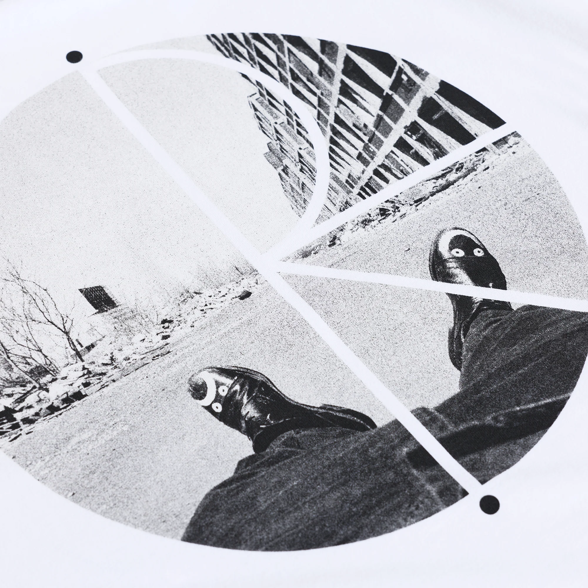 Fill Logo Tee | Happy Sad - White - Image 4