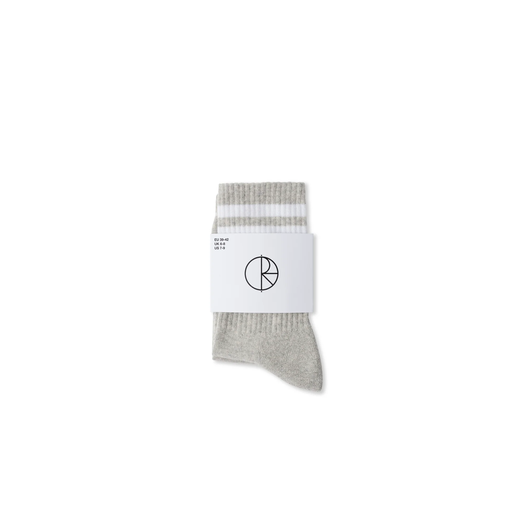 Rib Socks | Happy Sad - Heather Grey - Image 3