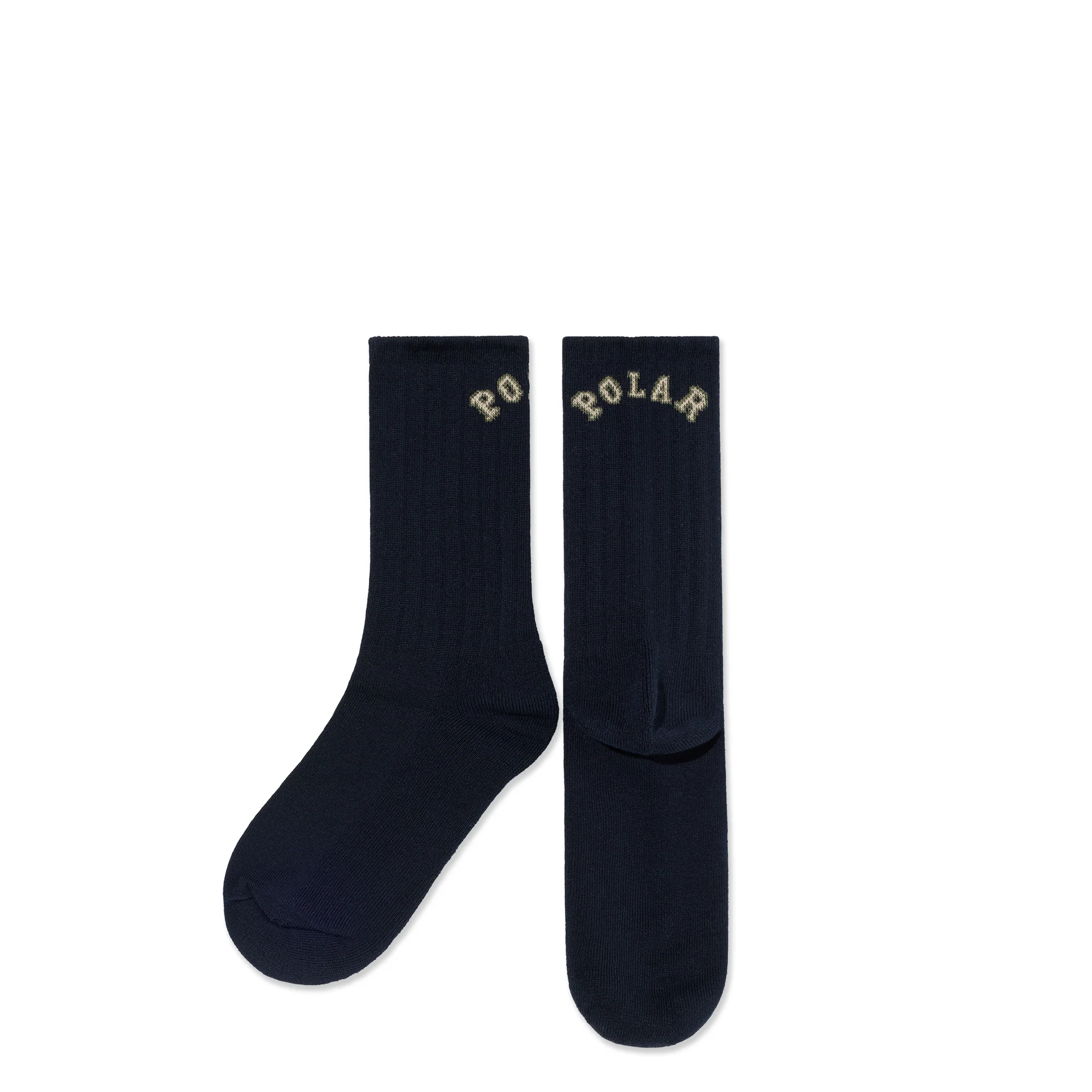 Large Rib Socks | College - Dark Navy - Image 2