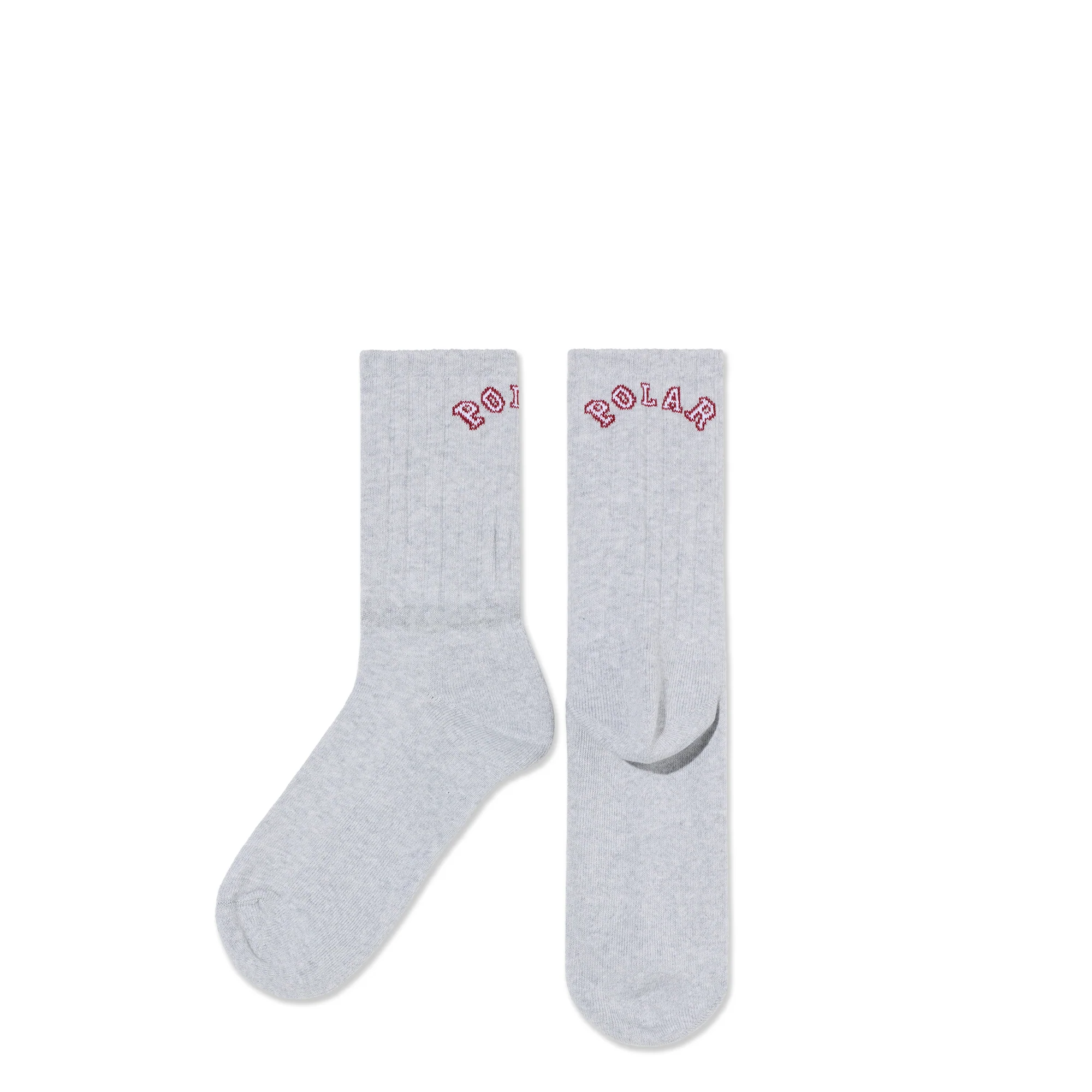 Large Rib Socks | College - Heather Grey - Image 2