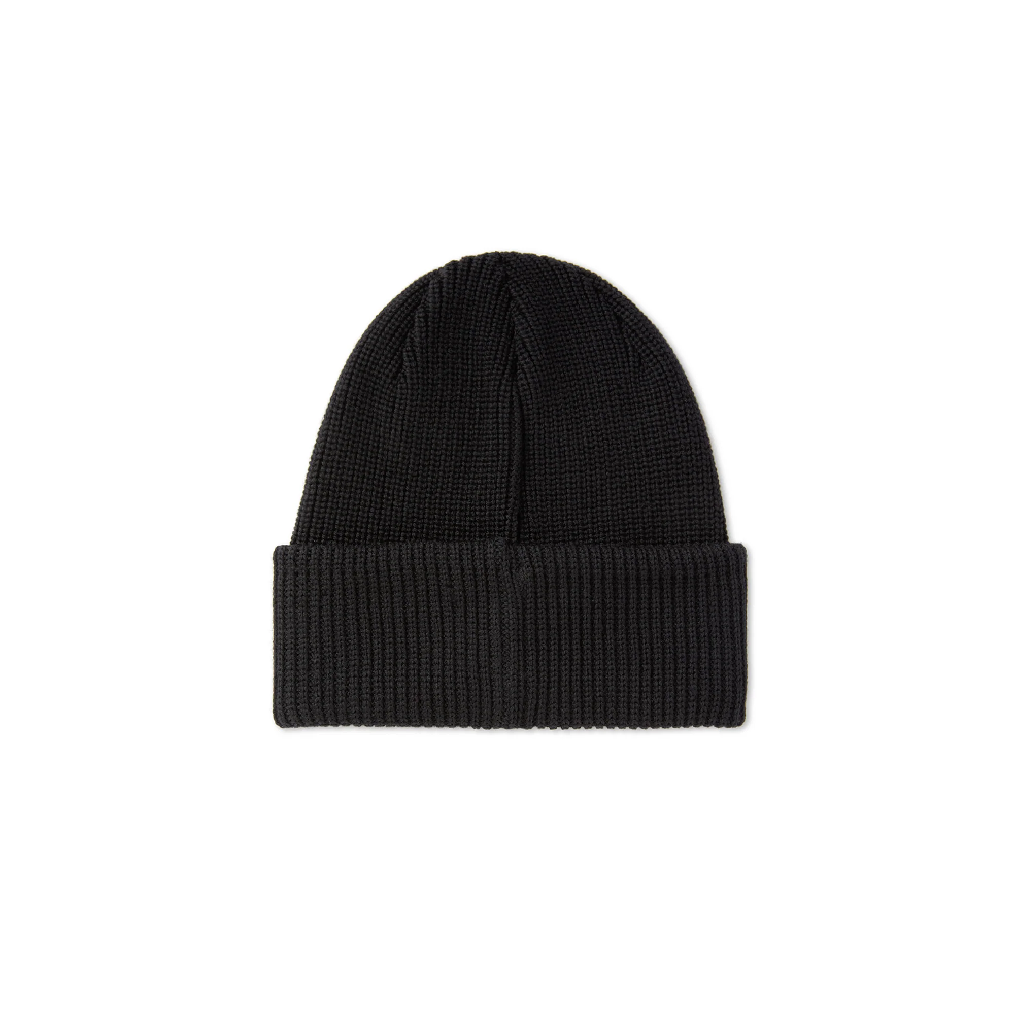 Double Fold Merino Beanie - Black - Image 2