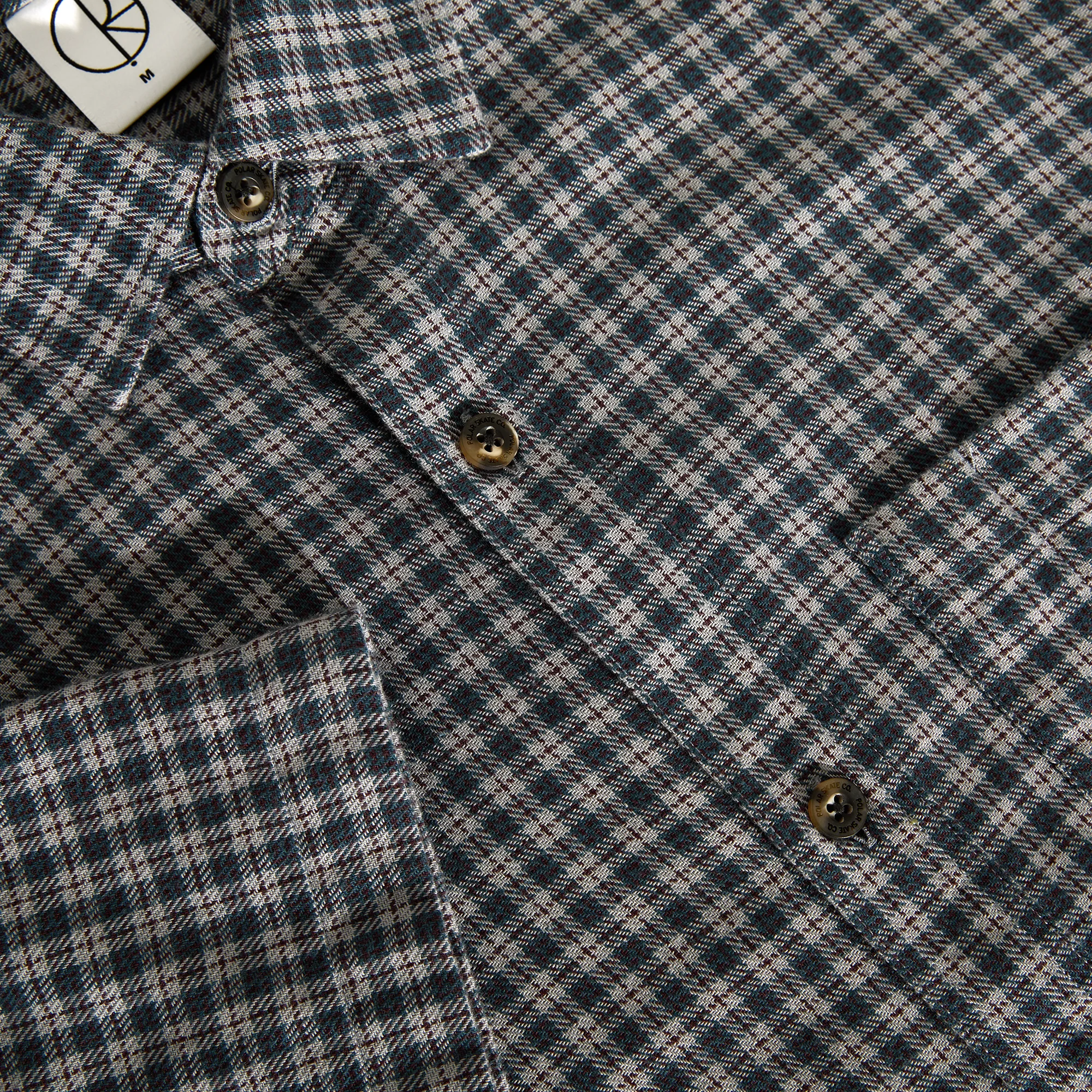 Mitchell Shirt - Petrol/Bordeaux - Image 3