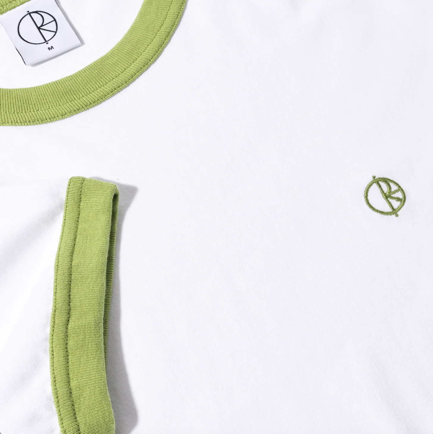 Ringer Tee - White/Peridot - Image 3