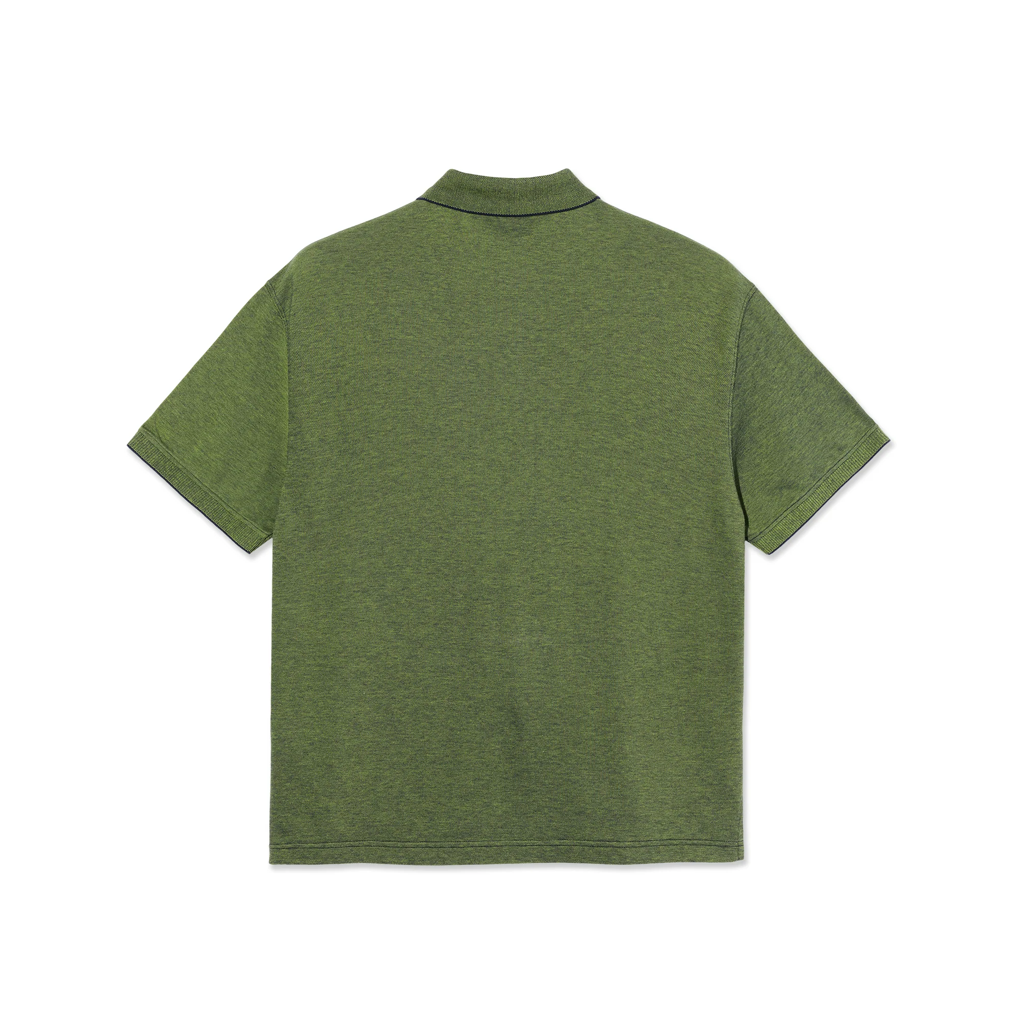 Surf Polo Shirt | Pique - Green/Blue - Image 2