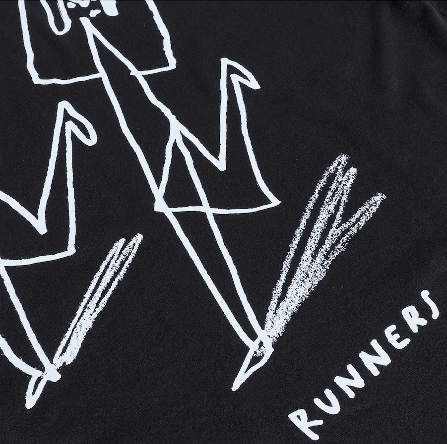 Tee | Two Runners - Black - Image 4